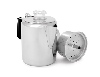 Coffee Maker GSI Outdoors Glacier Stainless Coffee Percolator - 3 cup