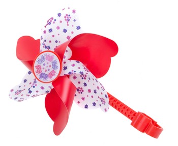 Decorative pinwheel Verso HL-W12 red-pink