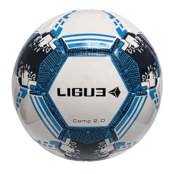 Football ball Ligue Comp 2.0 white-navy-blue roz.4