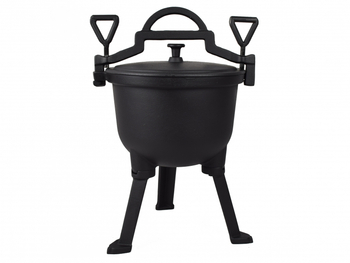 Kawmet Cast Iron Hunting Cauldron - 10L