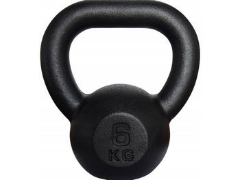 Kawmet Cast Iron Kettlebell 6 kg Black