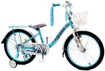 Kids Bicycle Vivo FLOWER 20" Seablue - white