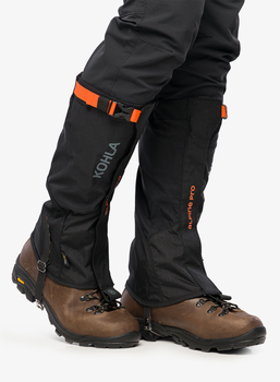 Kohla Alpine Pro Gaiters - black/red orange