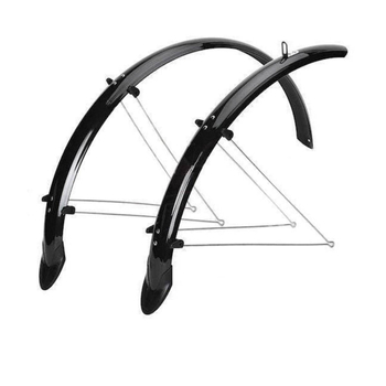 Orion mudguards 28" x 36 mm nylon aluminium black with splash guard