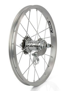 Rear Bicycle Wheel 16",Aluminum rim, steel coaster hub Favorit