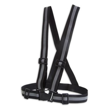 Reflective Lynx suspenders - Black