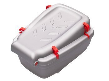 Small Cargo bicycle box - Silver-Red