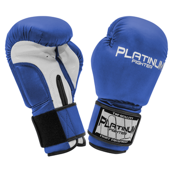 Spartacus blue and white boxing gloves - Platinum Fighter