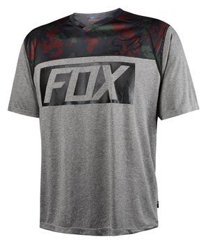 T-shirt FOX cycling INDICATOR PRINTS HEATHER graphite