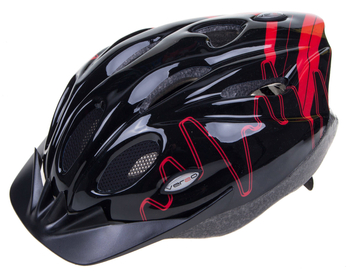 The VERSO MV-PRRB bicycle helmet Black - red