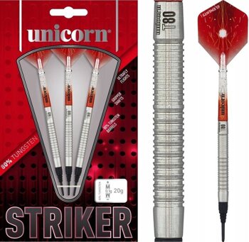 Unicorn Striker darts 80% tungsten 20g soft tip 25041