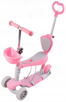 Vivo 3-in-1 scooter + push bar S00419 pastel pink