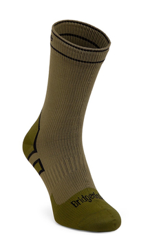 Waterproof Socks Bridgedale StormSock Mid Boot - khaki/olive