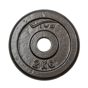 Weight Black Gym Plate - 2 kg, 29 mm