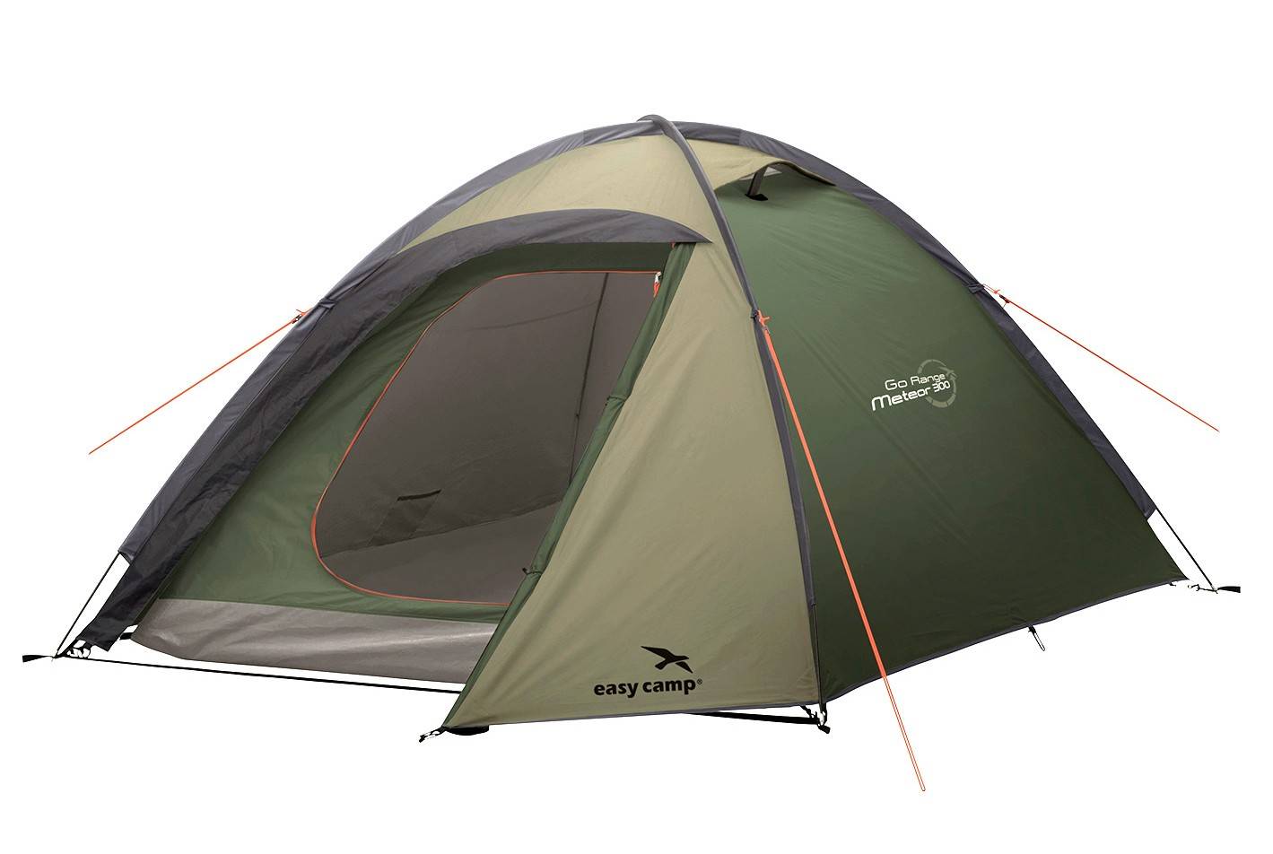 Easy Camp Meteor 300 - rustic green 3-Person Tent - Camping Equipment ...