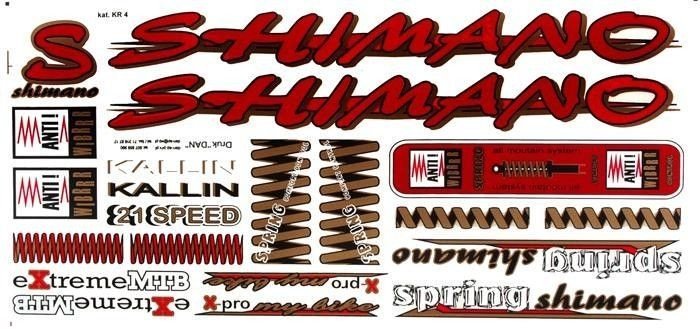Shimano Bike Stickers - Bicycle Accessories Stickers 