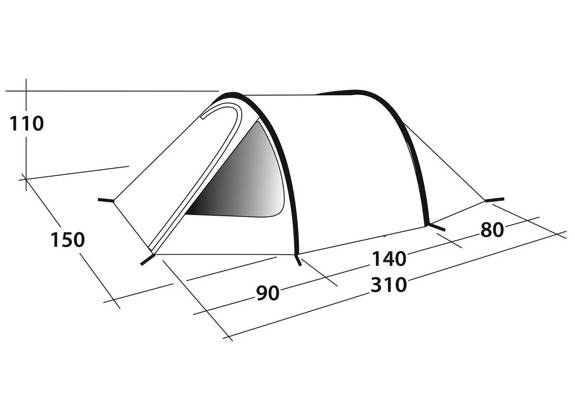 2-Person Tent Outwell Earth 2