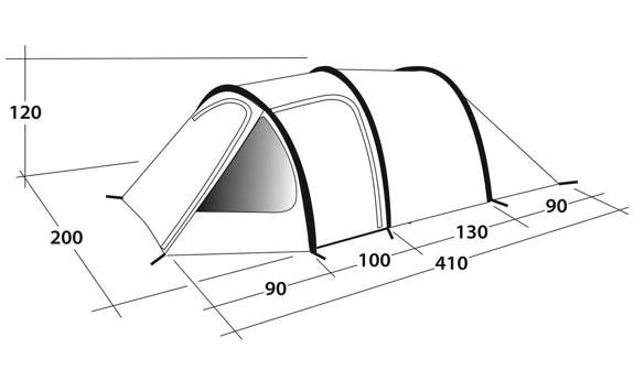 3-Person Tent Outwell Earth 3