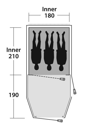 3-Person Tent Outwell Earth 3