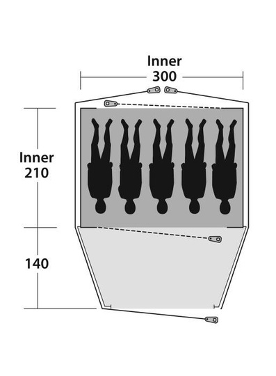 5 - Person Tent Outwell CLOUD 5