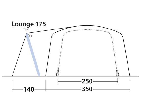 5 - Person Tent Outwell Oakdale 5PA - green