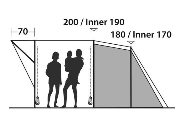 6 - Person Family Tent Easy Camp Edendale 600