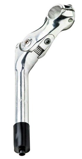 Adjustable Aluminium Handlebar Stem 25,4-90/180 mm Silver