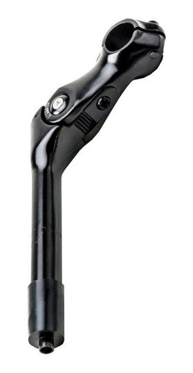 Adjustable Bicycle Stem 25,4-90/180 mm Black