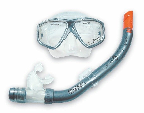 Aqua Lung Snorkel Set Miami-Miami Pro Dry silver Mask + Snorkel