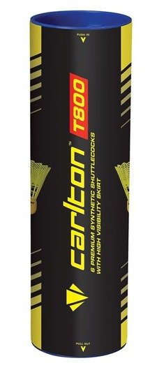 Badminton Shuttlecock CARLTON T800 yellow-blue