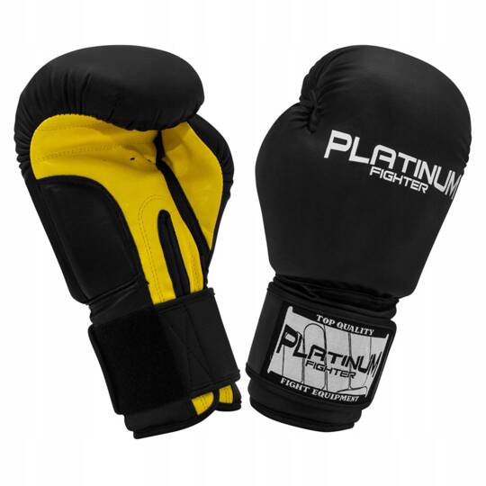 Beltor fighter boxing gloves Spartacus 16oz black-yellow B1110