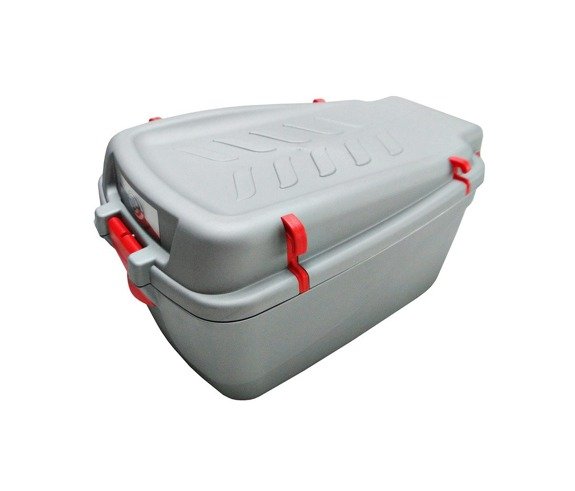 Big Cargo bicycle box - Silver-Red