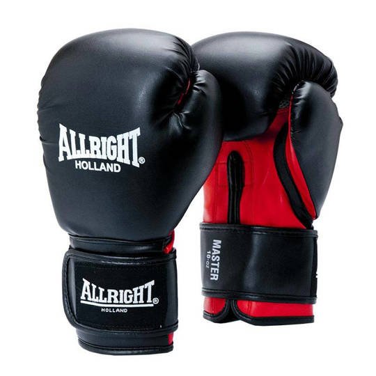 Boxing gloves Allright Master PU Black-Red 2053