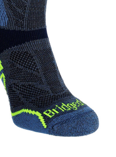 Bridgedale Lightweight T2 Merino Sport 3/4 Crew Socks - blue