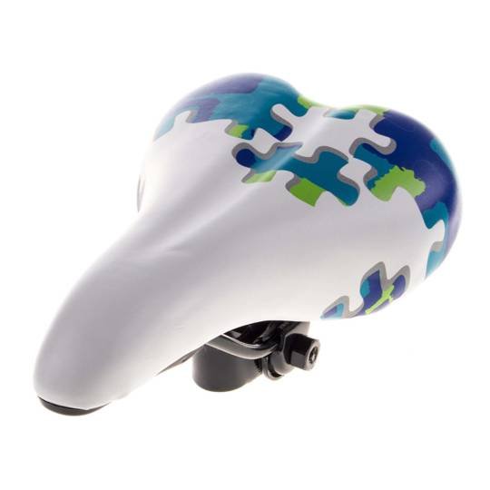 Children's saddle 20 "Selle Mio LIRI SM-311 white-blue