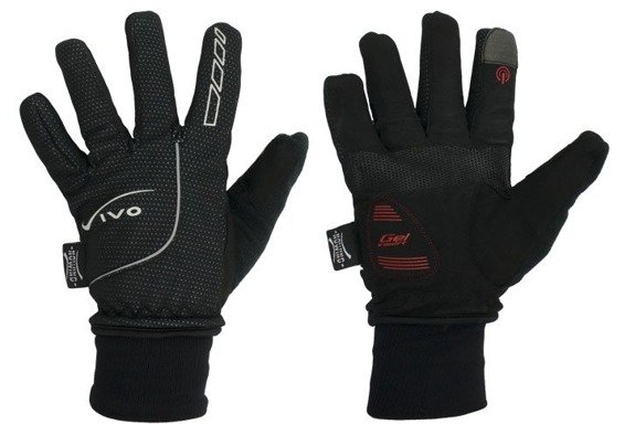 Cycling Gloves Vivo SB-02-1566 Black Waterproof Membrane Touch Screen System