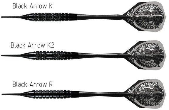 Darts Harrows BLACK ARROWS softip 16gR