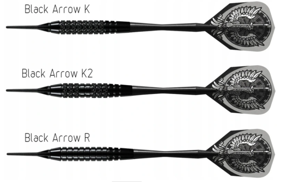 Darts Harrows BLACK ARROWS softip 18gK2