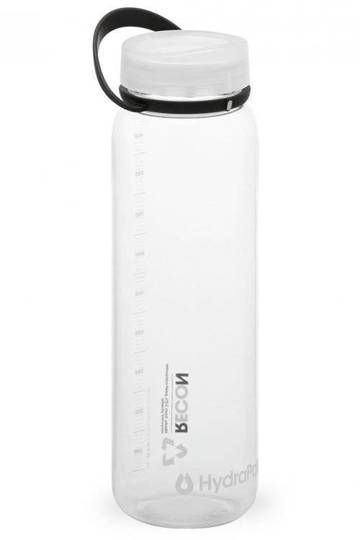 Eco-Friendly Bottle HydraPak Recon 1L - Clear/Black & White