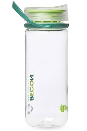 Eco-Friendly Bottle HydraPak Recon 500ml - Clear/ Evergreen & Lime