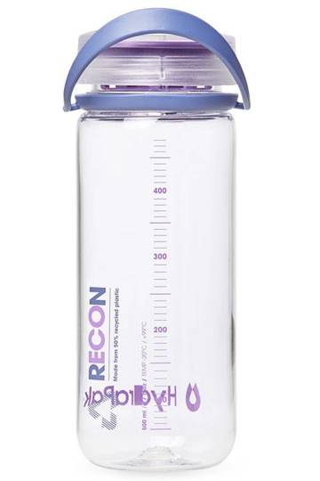 Eco-Friendly Bottle HydraPak Recon 500ml - Clear/ Iris & Violet