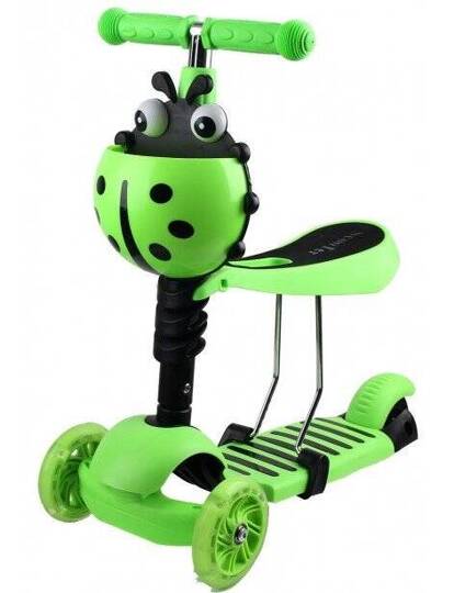 Enero scooter 3in1 ladybug green