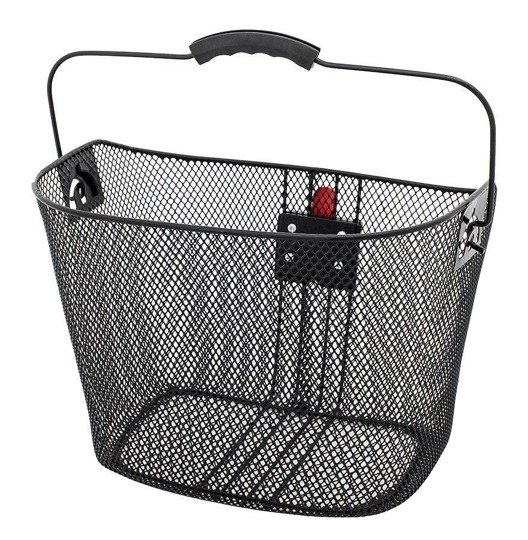 Front Bicycle Basket Shopping Basket Black