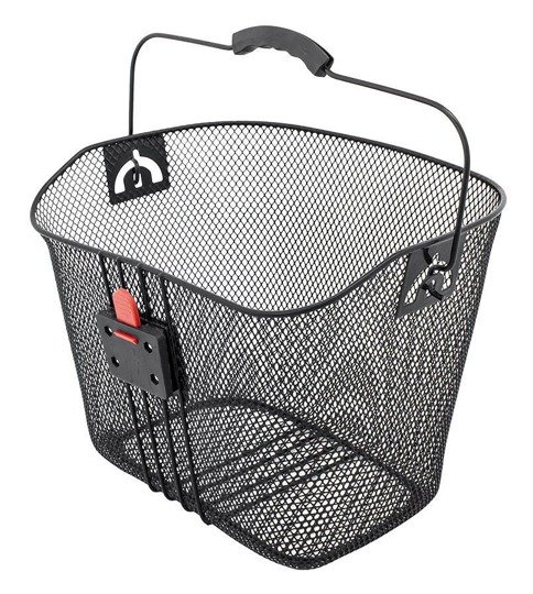 Front Bicycle Basket Shopping Basket Black