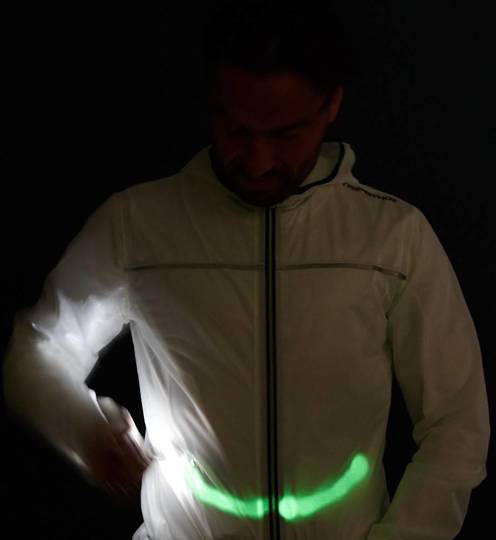 Glow-in-the-dark Windbreaker for Runners Tripower Lightspeed