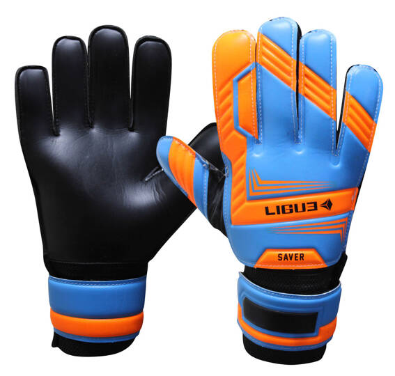 Goalkeeper Gloves Ligue Saver black-orange-blue