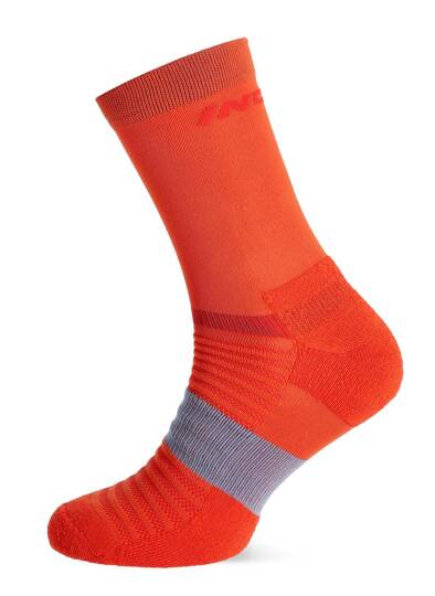 Inov-8 Active High Socks - fiery red/blue grey