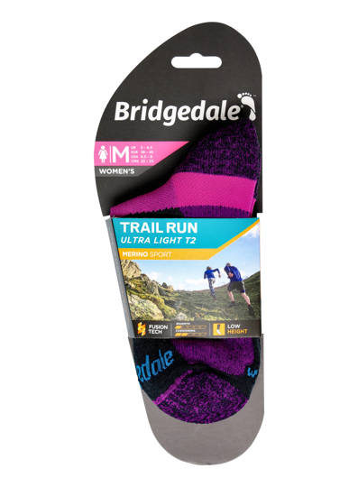 Jogging Socks Bridgedale Ultra Lt T2 Merino Sport Low - charcoal