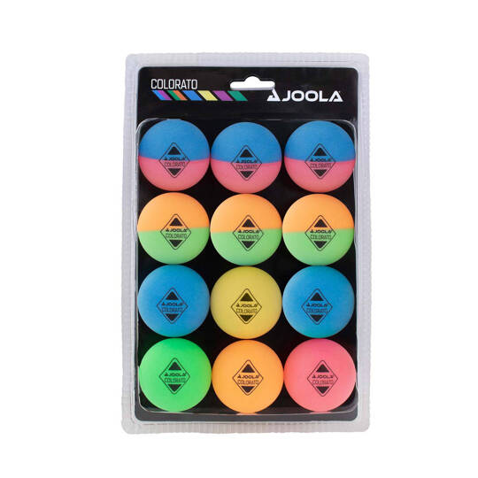 Joola Colorato table tennis balls 12 pcs, multicolor 42150