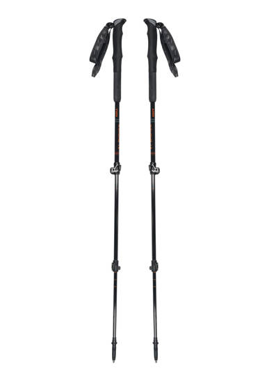 KOHLA Alpinist Wandering Poles Black-red orange, 105-140cm